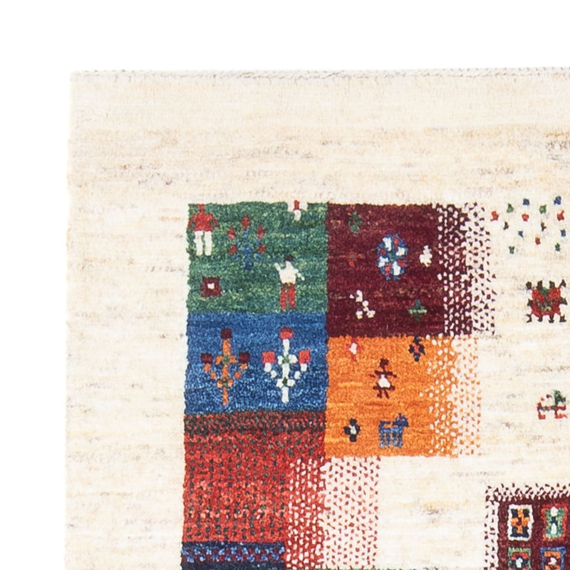 Alfombra Gabbeh - Loribaft Persa - 136 x 85 cm - multicolor