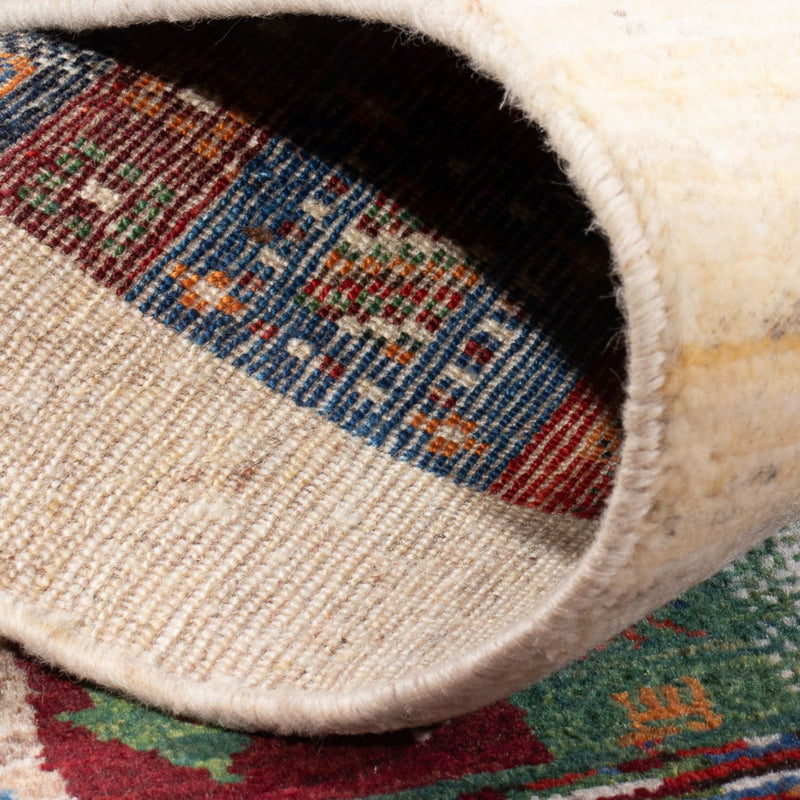 Alfombra Gabbeh - Loribaft Persa - 136 x 85 cm - multicolor
