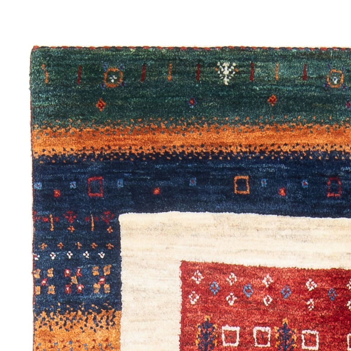 Alfombra Gabbeh - Loribaft Persa - 138 x 83 cm - multicolor