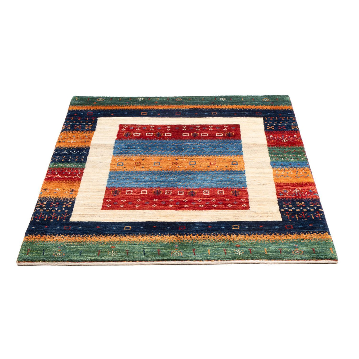 Alfombra Gabbeh - Loribaft Persa - 138 x 83 cm - multicolor