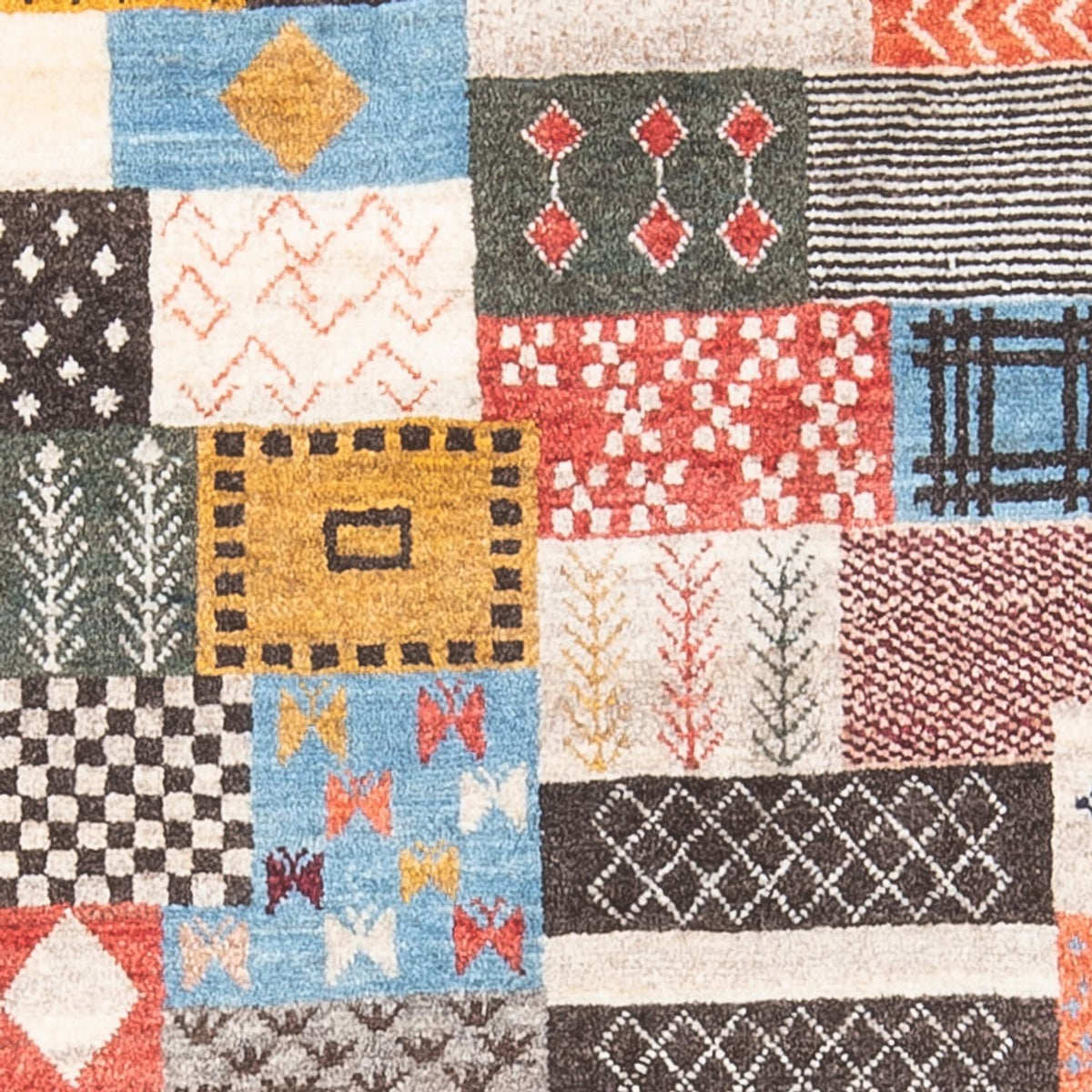 Alfombra Gabbeh - Loribaft Persa - 125 x 82 cm - multicolor