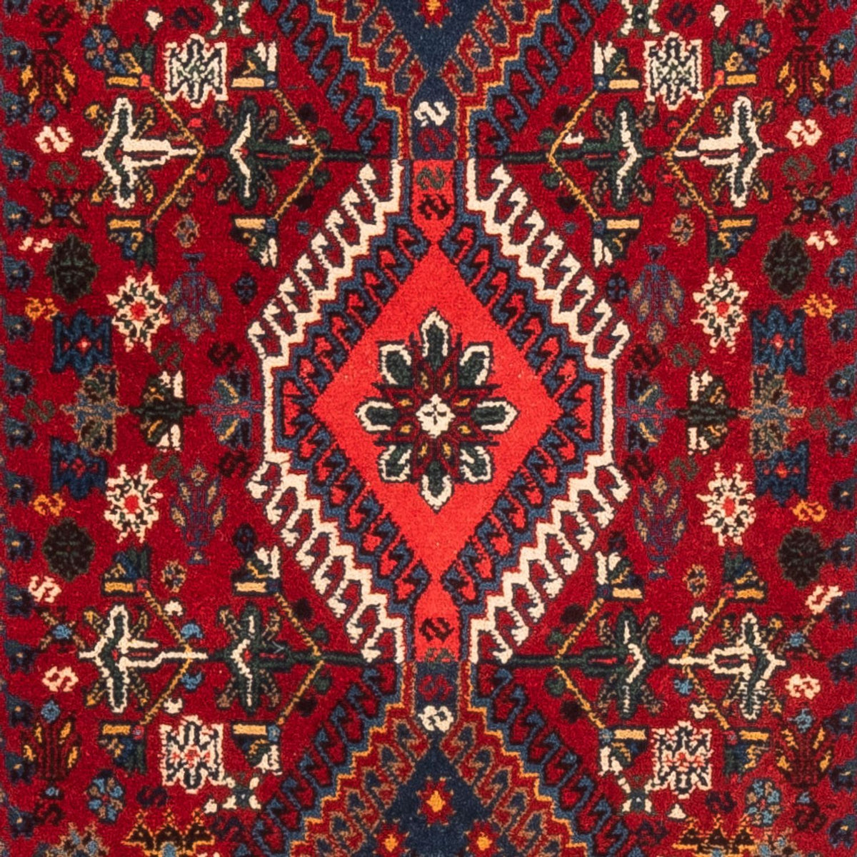 Alfombra de pasillo Alfombra persa - Nómada - 198 x 80 cm - rojo