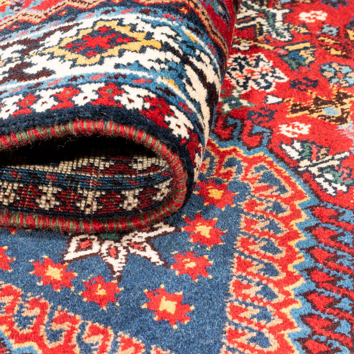 Alfombra de pasillo Alfombra persa - Nómada - 198 x 80 cm - rojo