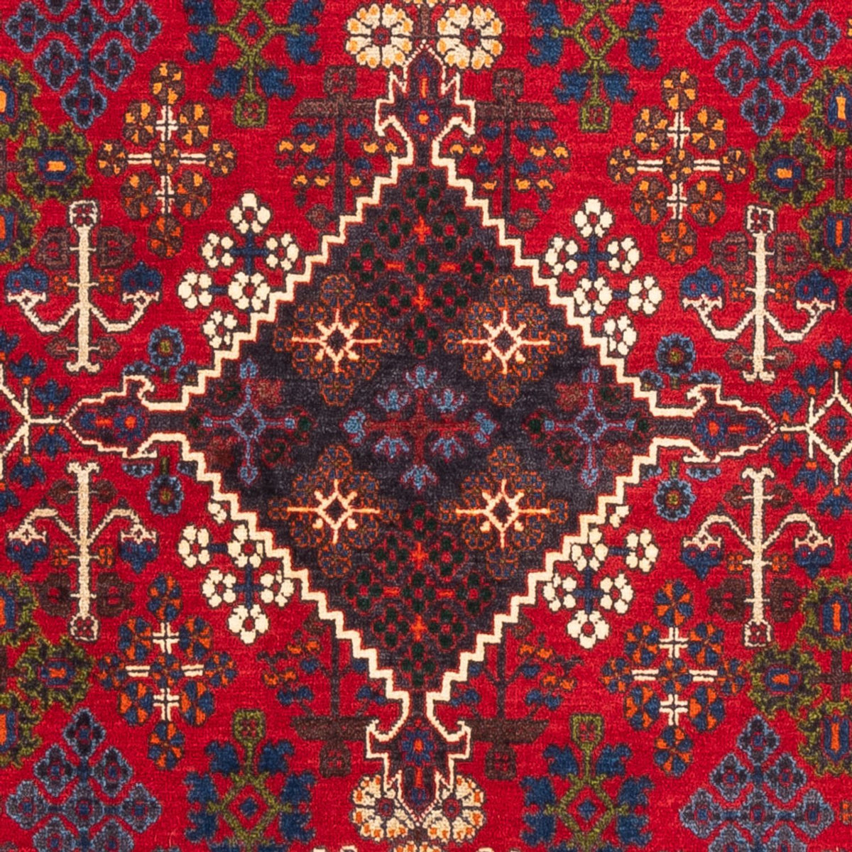 Alfombra persa - Nómada - 157 x 110 cm - rojo