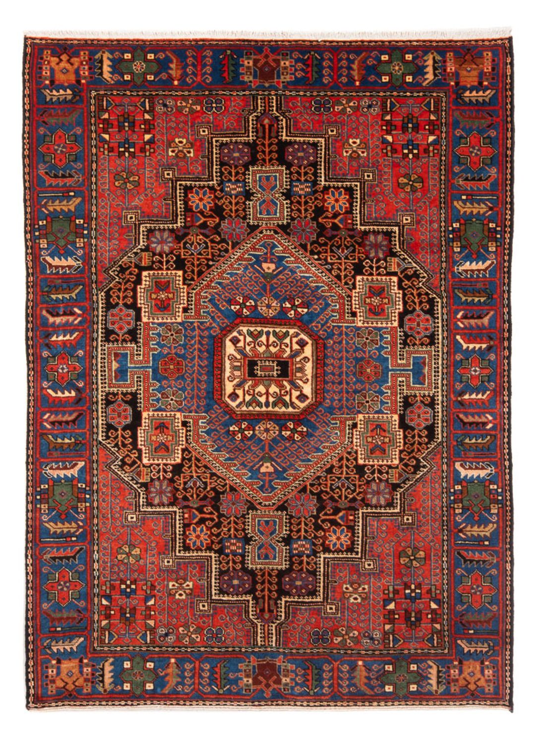Alfombra persa - Nómada - 205 x 137 cm - azul