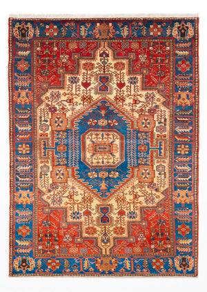 Alfombra persa - Nómada - 210 x 142 cm - azul