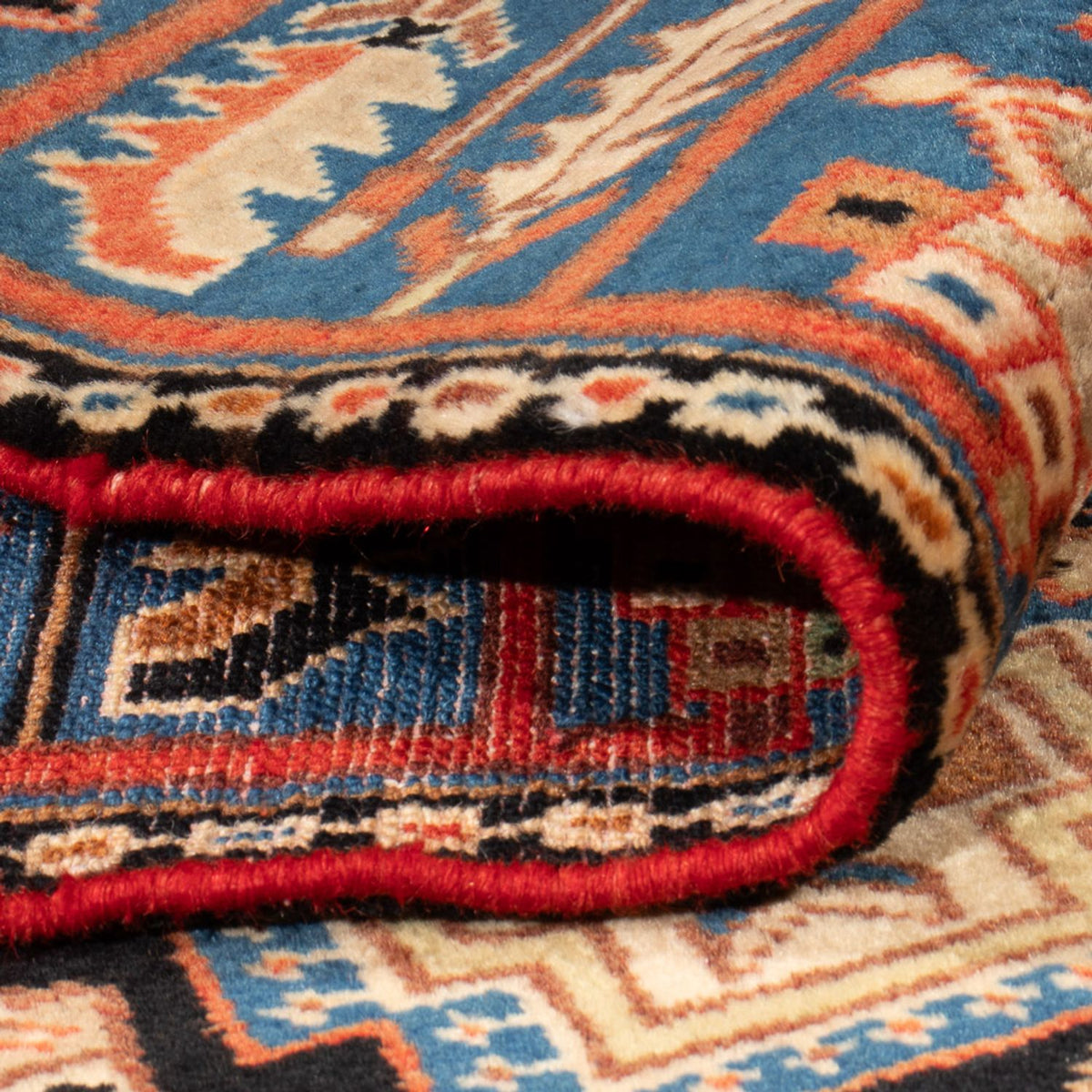 Alfombra persa - Nómada - 198 x 142 cm - azul