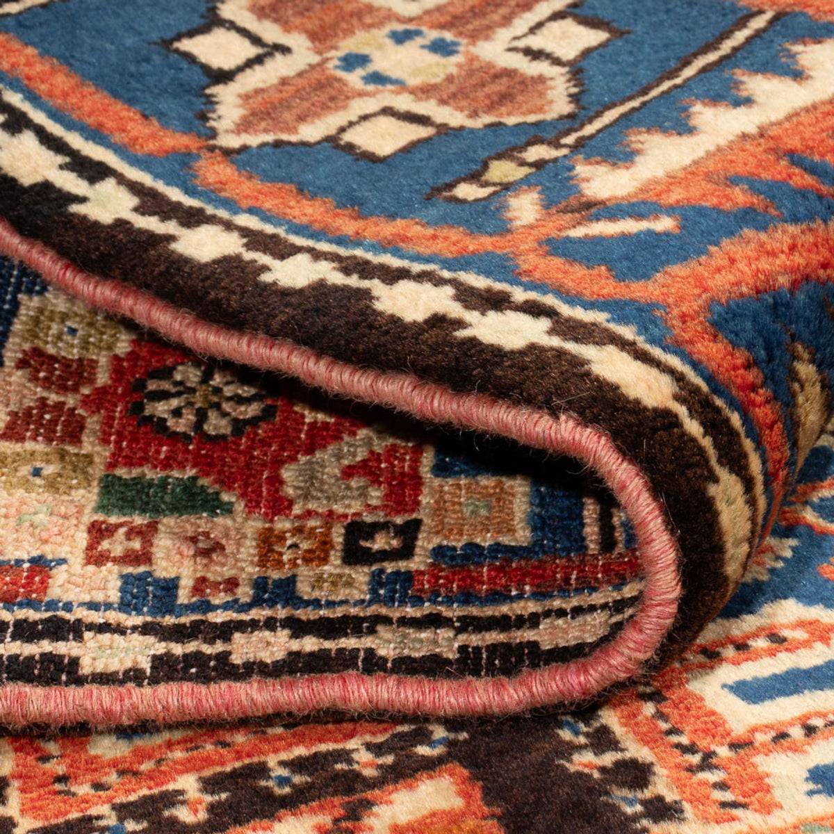 Alfombra persa - Nómada - 200 x 145 cm - azul
