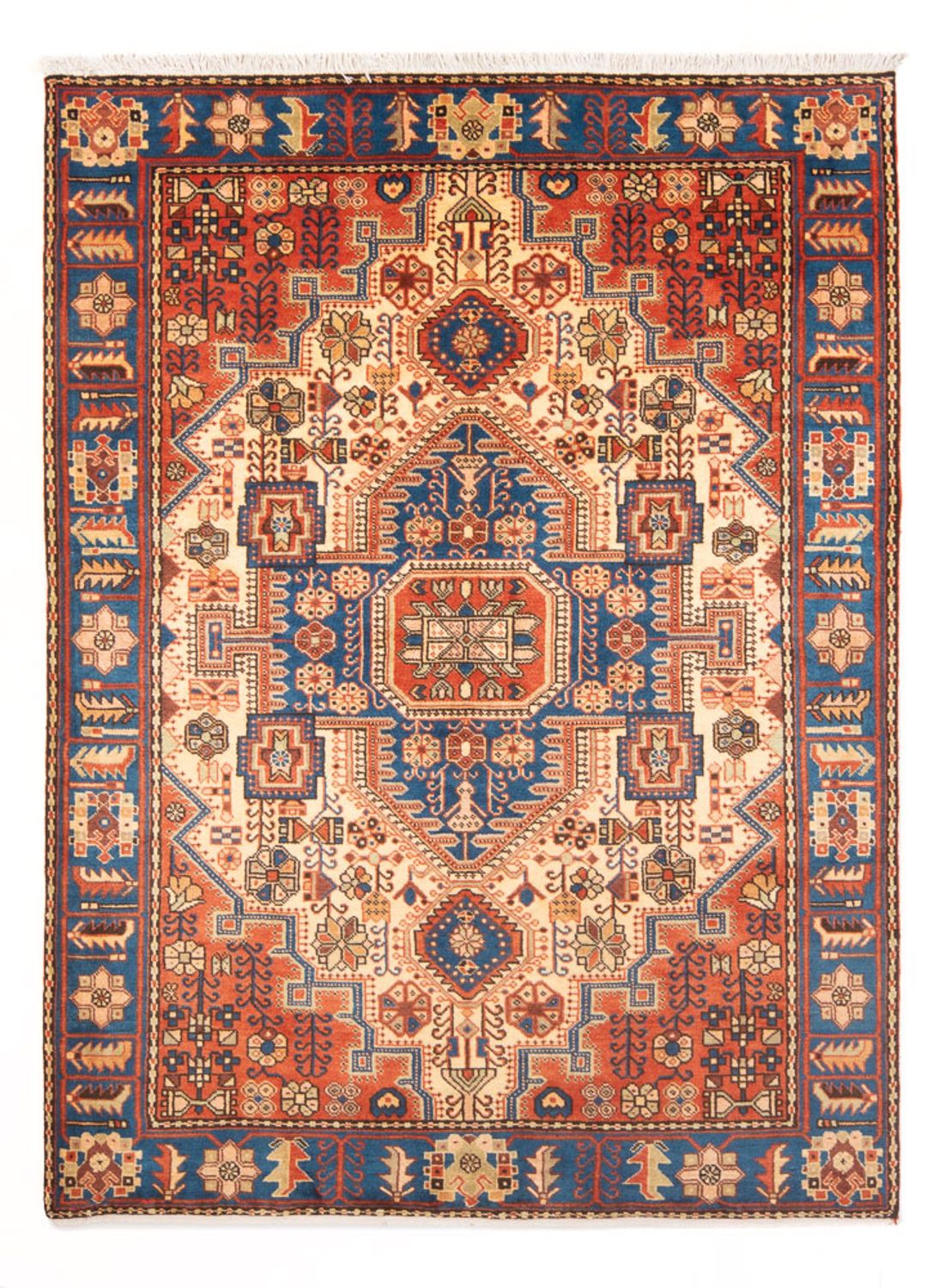 Alfombra persa - Nómada - 196 x 142 cm - azul