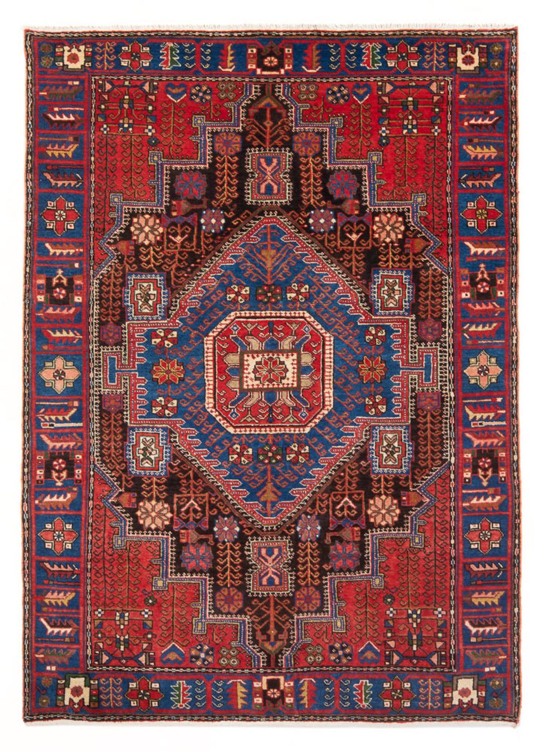 Alfombra persa - Nómada - 213 x 137 cm - azul