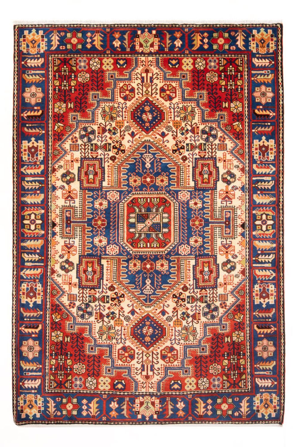 Alfombra persa - Nómada - 197 x 145 cm - azul