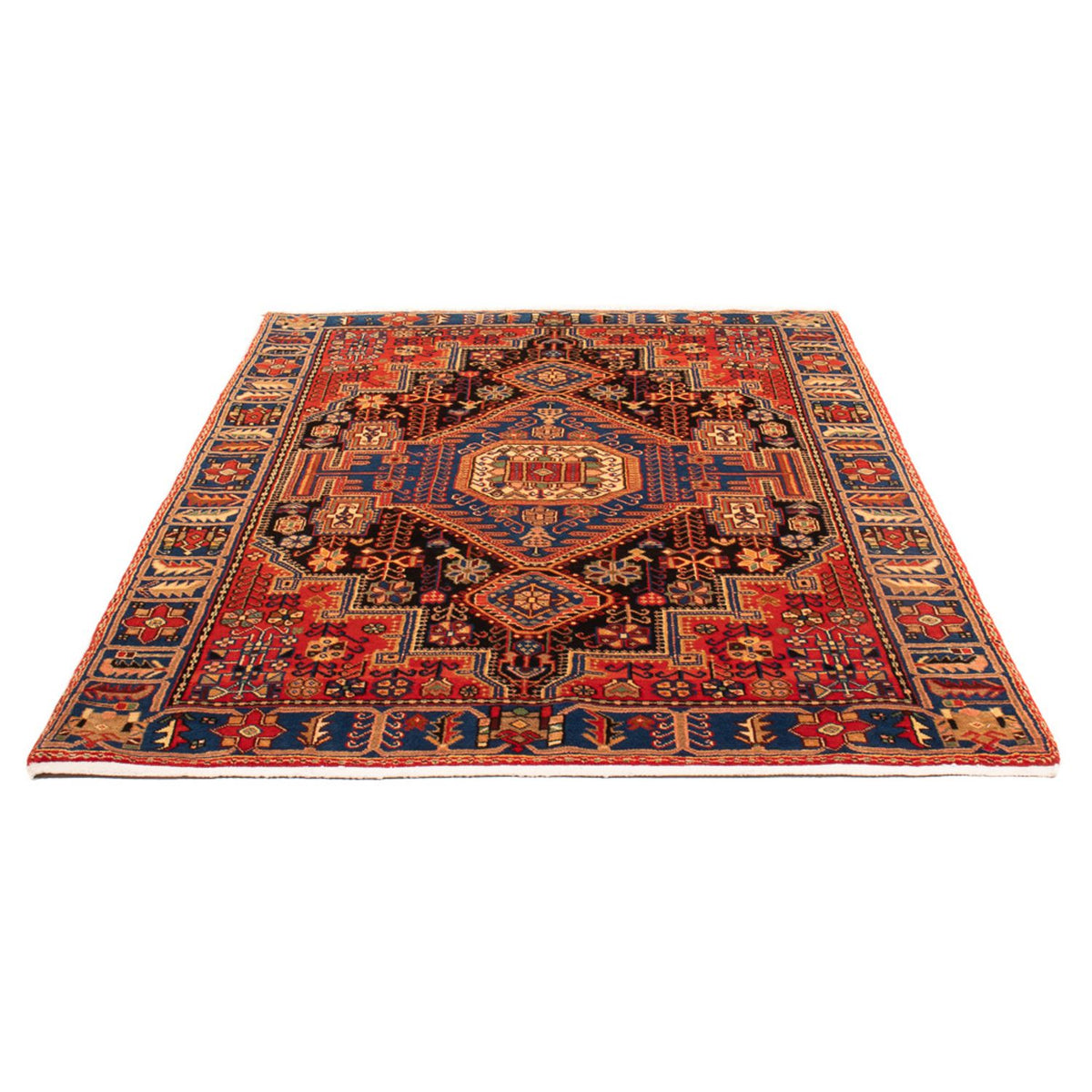 Alfombra persa - Nómada - 198 x 151 cm - azul