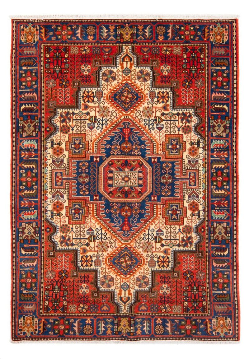 Alfombra persa - Nómada - 207 x 147 cm - beige claro