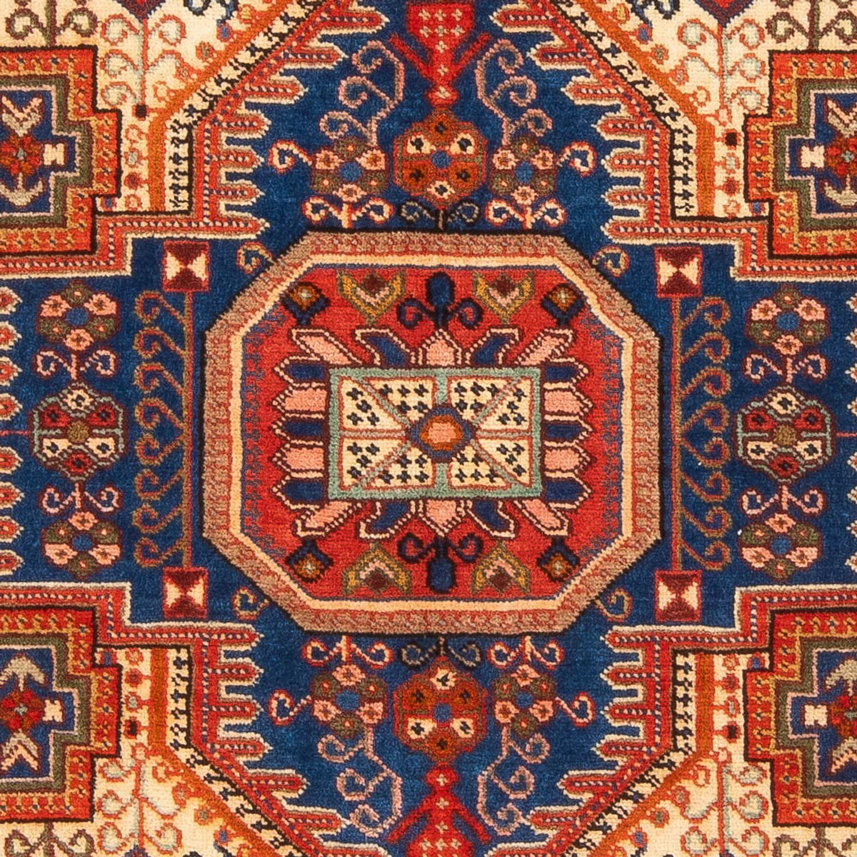 Alfombra persa - Nómada - 207 x 147 cm - beige claro