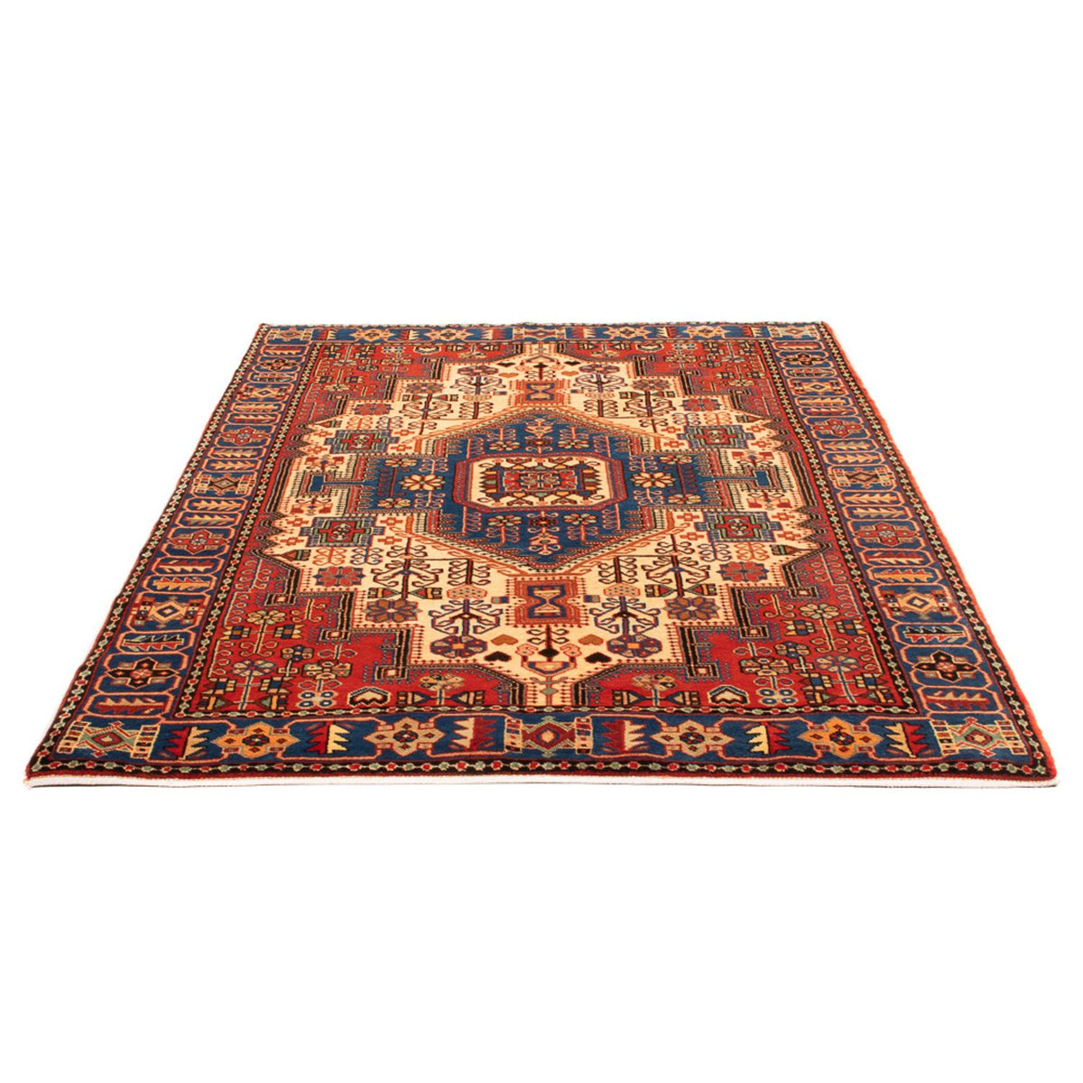Alfombra persa - Nómada - 200 x 146 cm - beige claro