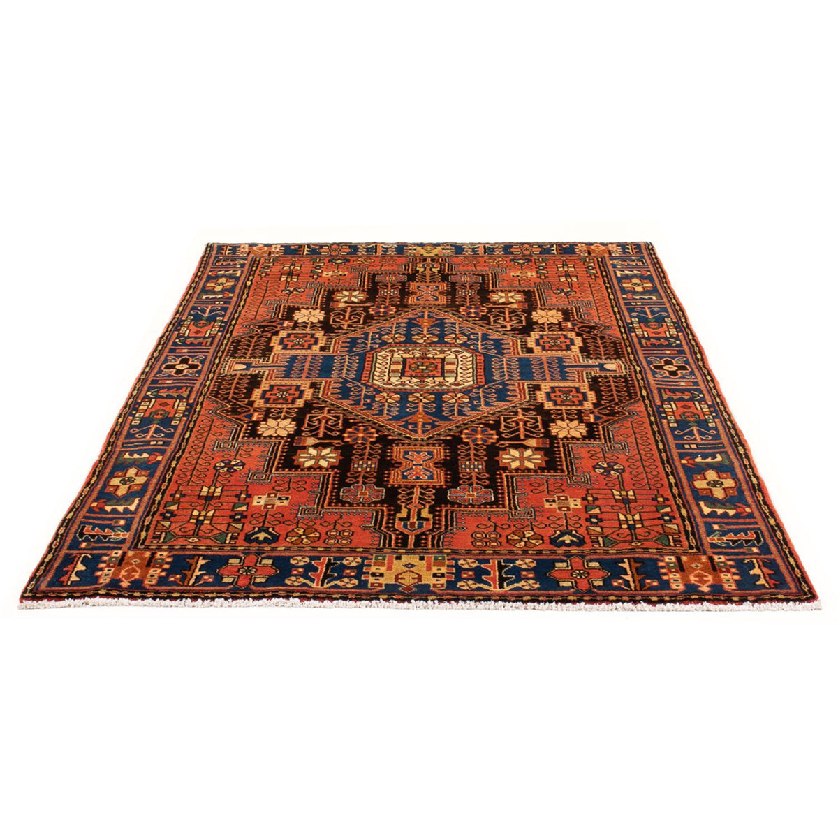 Alfombra persa - Nómada - 201 x 137 cm - azul