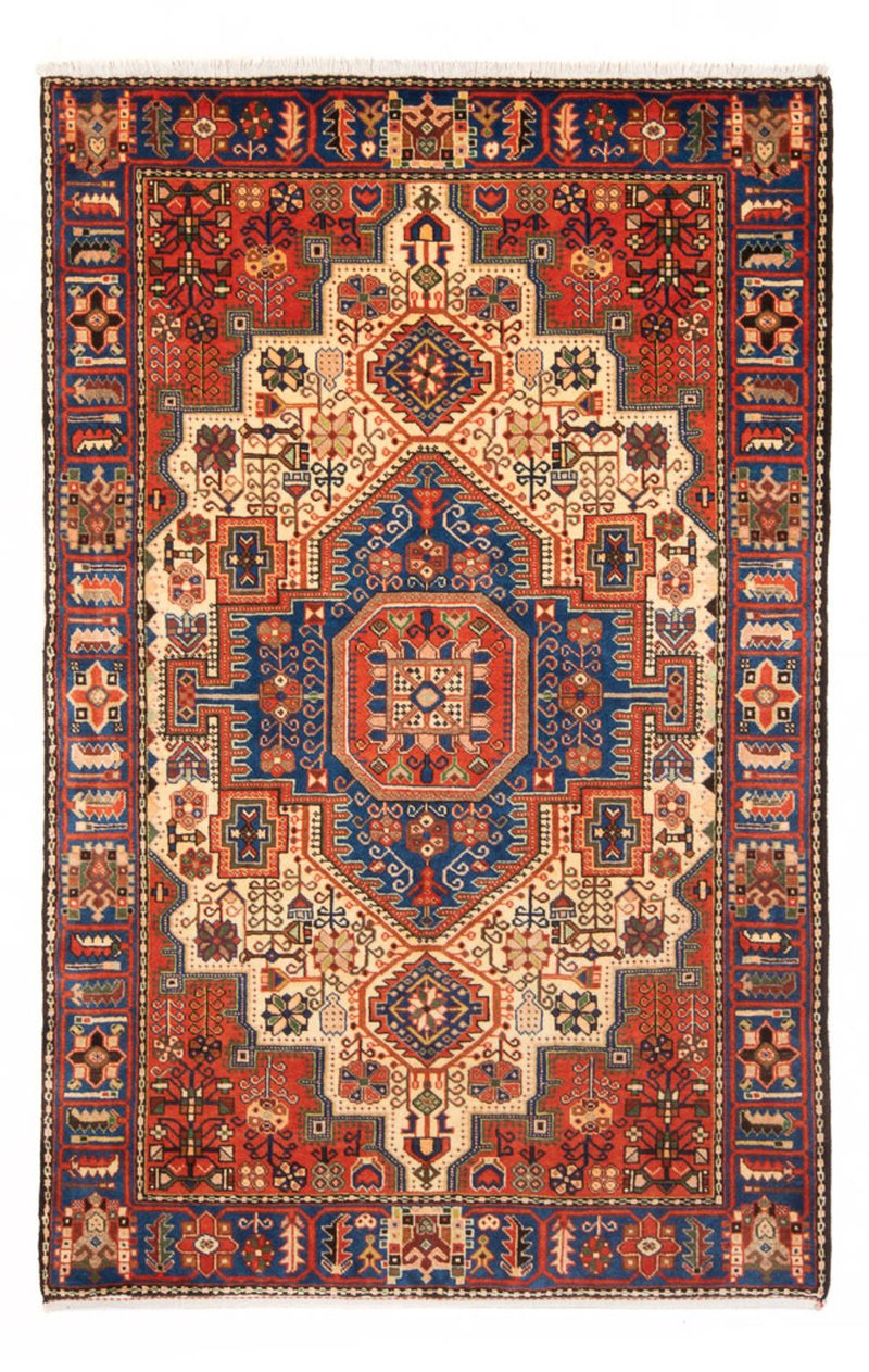 Alfombra persa - Nómada - 198 x 147 cm - beige claro