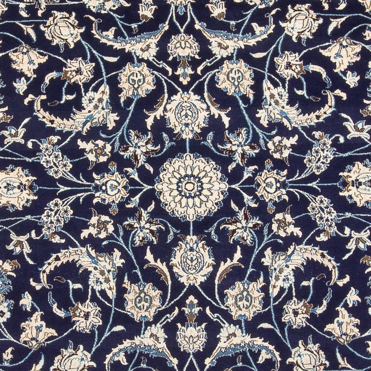 Alfombra persa - Nain - 405 x 292 cm - azul oscuro