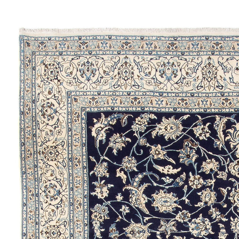 Alfombra persa - Nain - 405 x 292 cm - azul oscuro