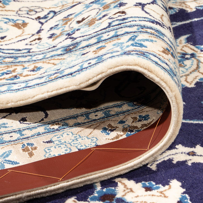 Alfombra persa - Nain - 405 x 292 cm - azul oscuro
