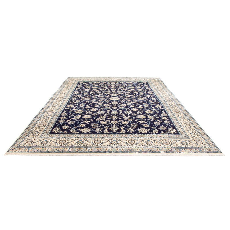 Alfombra persa - Nain - 405 x 292 cm - azul oscuro