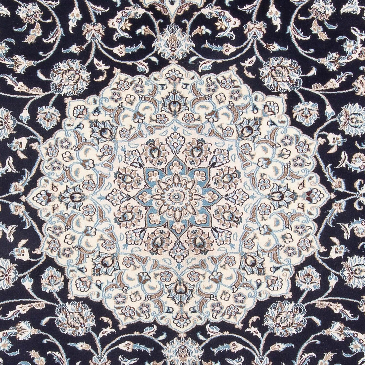 Alfombra persa - Nain - 398 x 302 cm - azul oscuro