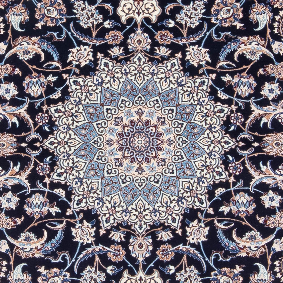 Alfombra Persa - Nain - Prima - 273 x 184 cm - azul oscuro