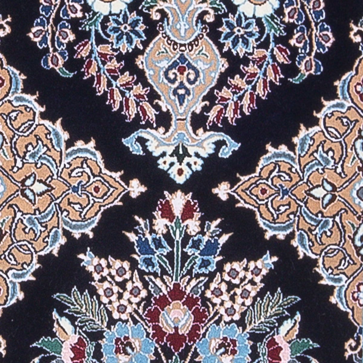 Alfombra de pasillo Alfombra Persa - Nain - Prima - 228 x 48 cm - azul oscuro