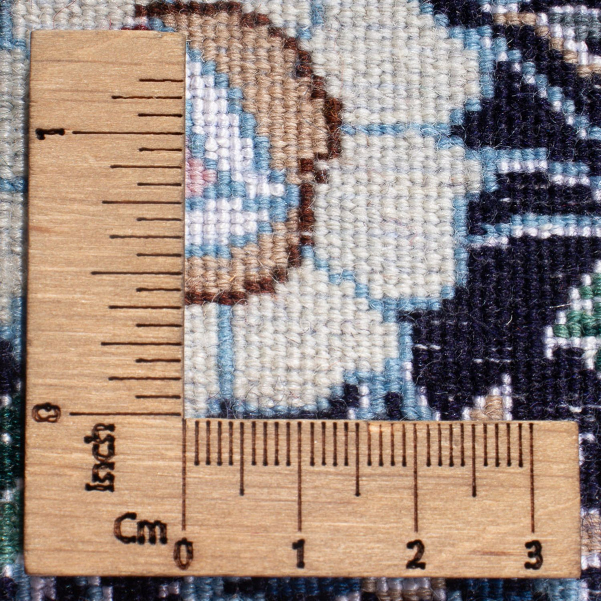Alfombra de pasillo Alfombra Persa - Nain - Prima - 228 x 48 cm - azul oscuro