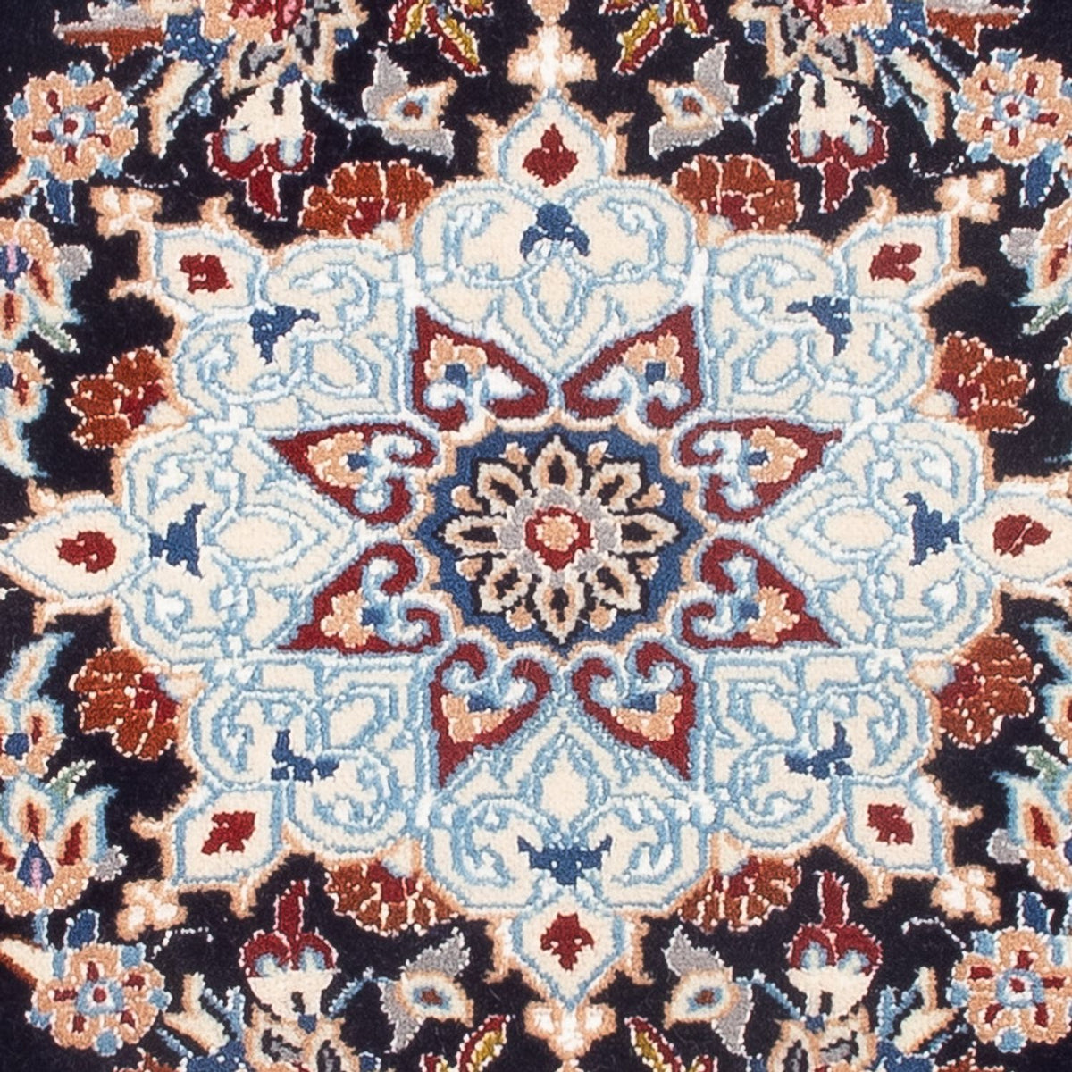 Alfombra Persa - Nain - Prima - 75 x 50 cm - azul claro