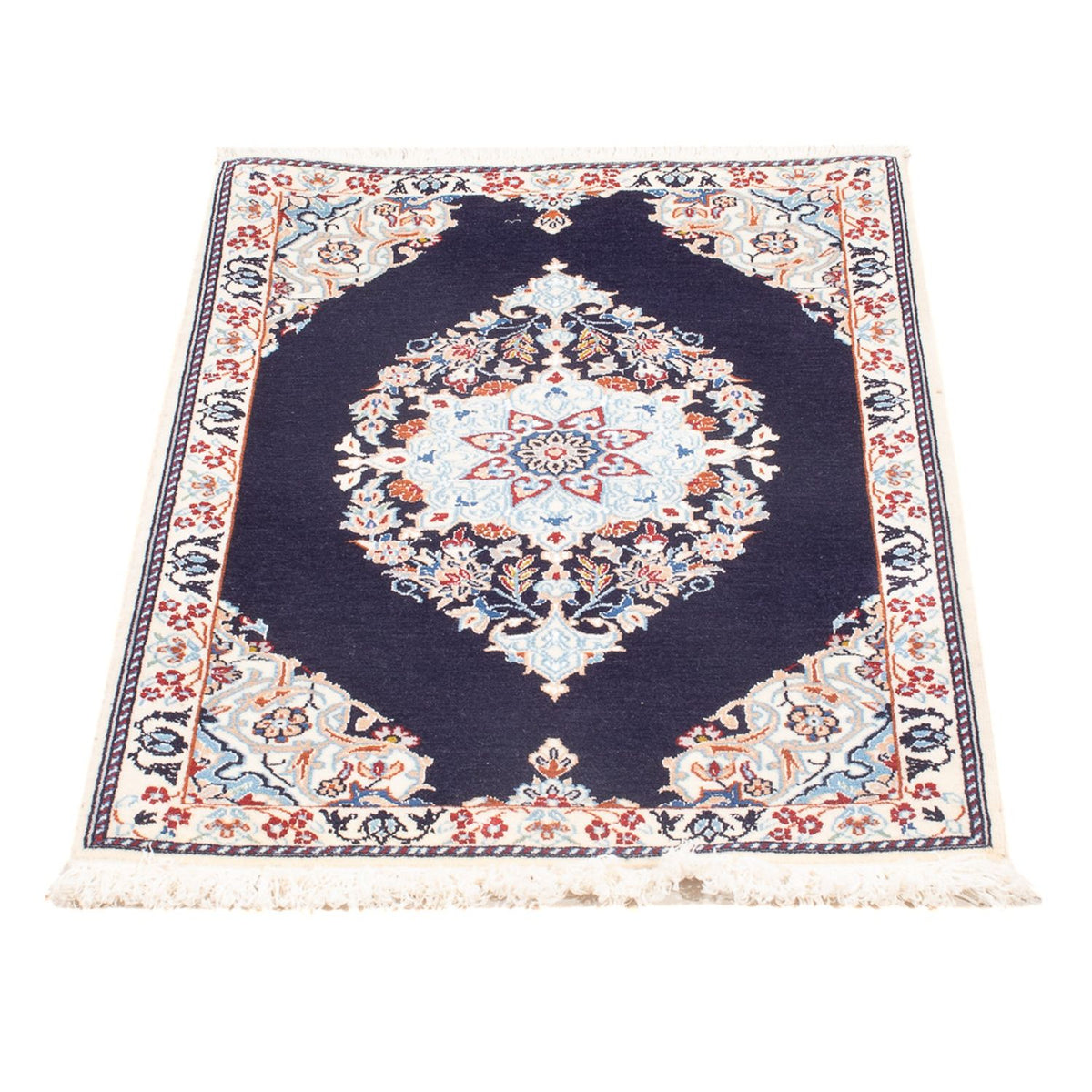 Alfombra Persa - Nain - Prima - 75 x 50 cm - azul claro