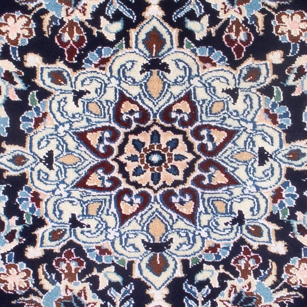 Alfombra Persa - Nain - Prima - 75 x 50 cm - azul claro
