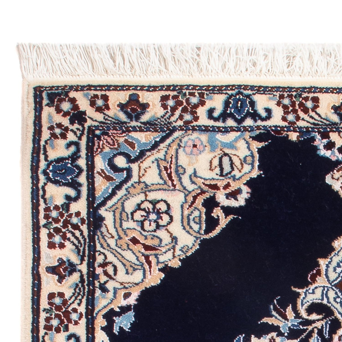 Alfombra Persa - Nain - Prima - 75 x 50 cm - azul claro