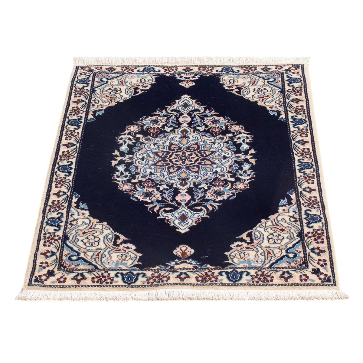 Alfombra Persa - Nain - Prima - 75 x 50 cm - azul claro