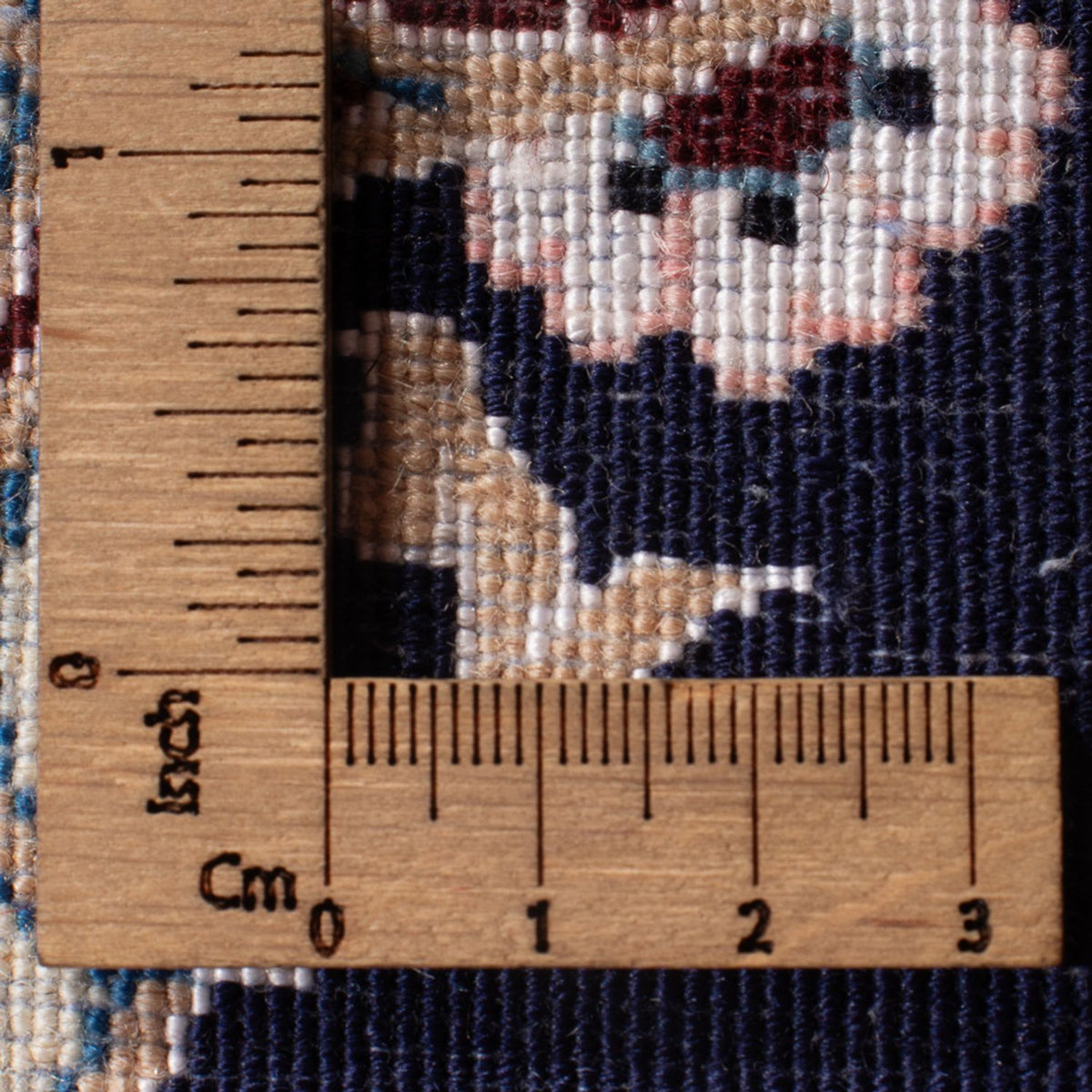 Alfombra Persa - Nain - Prima - 75 x 50 cm - azul claro