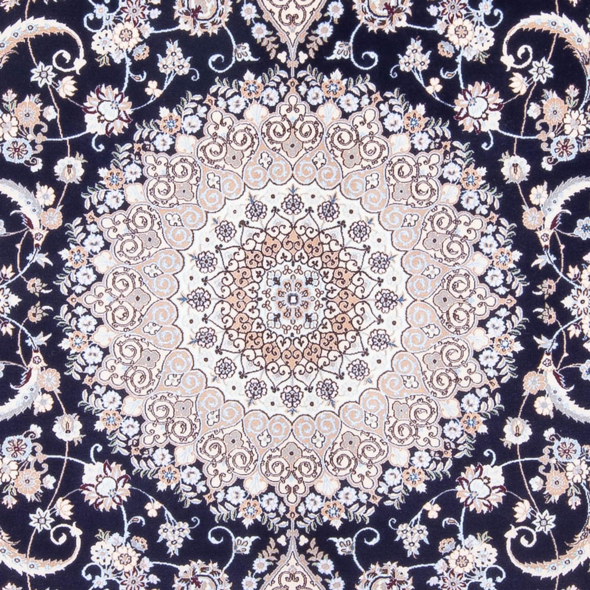 Alfombra Persa - Nain - Prima - 306 x 207 cm - azul oscuro
