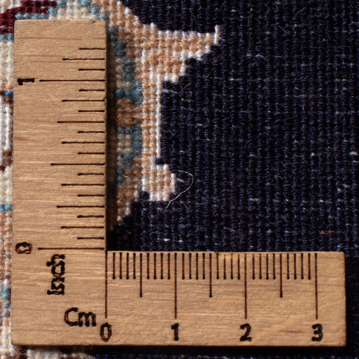 Alfombra Persa - Nain - Prima - 76 x 50 cm - azul oscuro