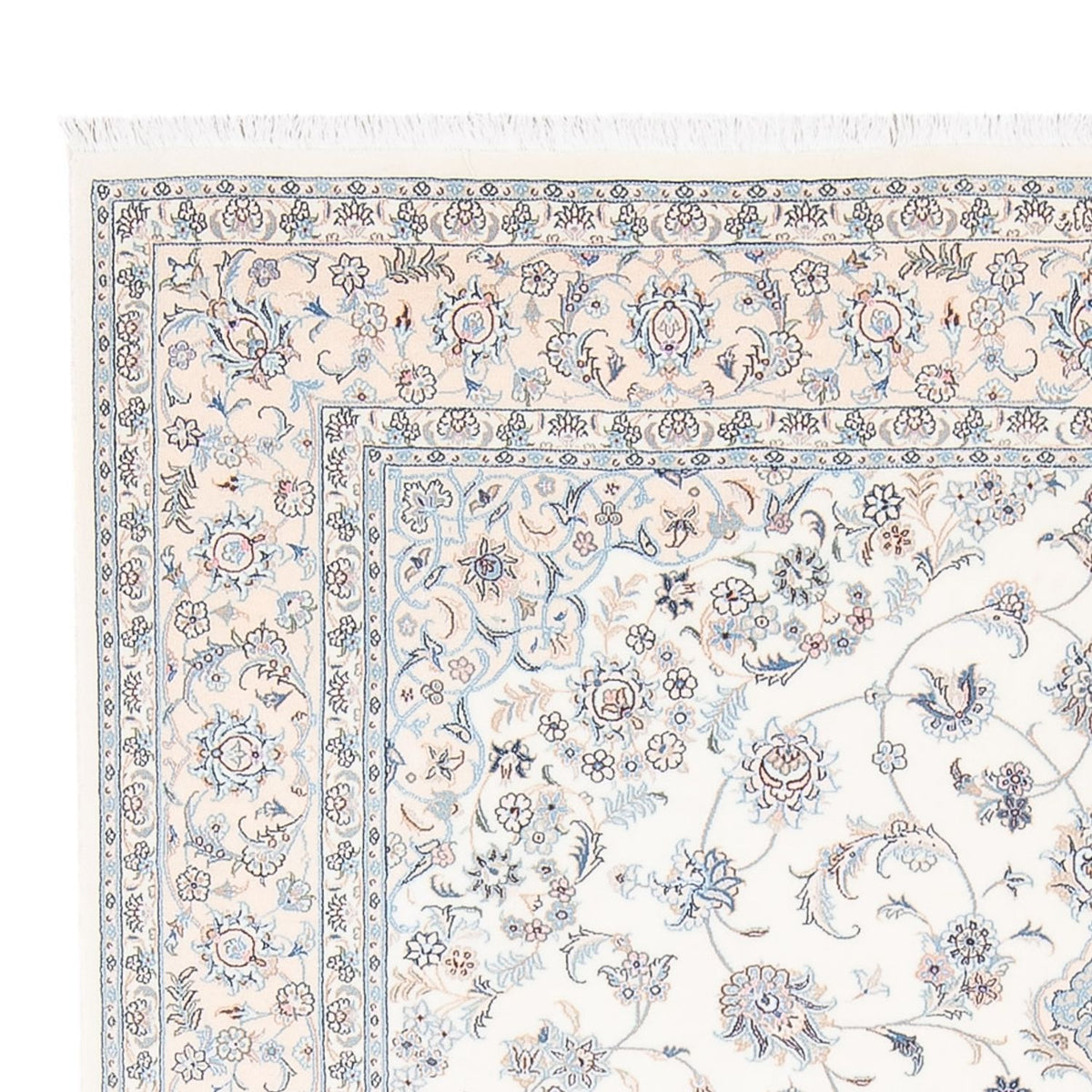 Alfombra Persa - Nain - Prima - 238 x 170 cm - azul claro