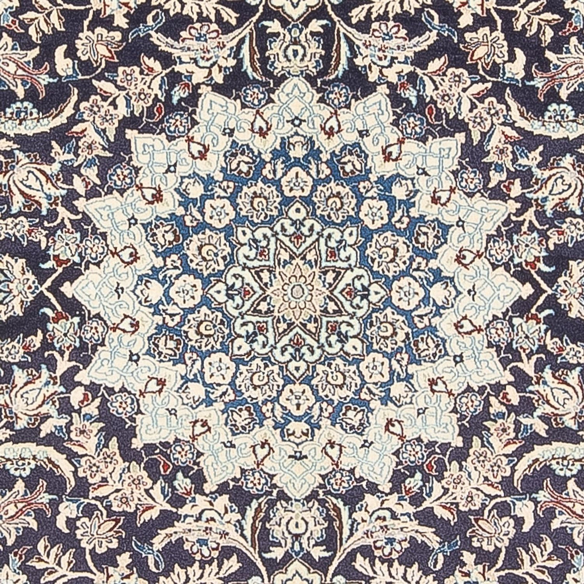 Alfombra Persa - Nain - Prima - 195 x 130 cm - azul oscuro