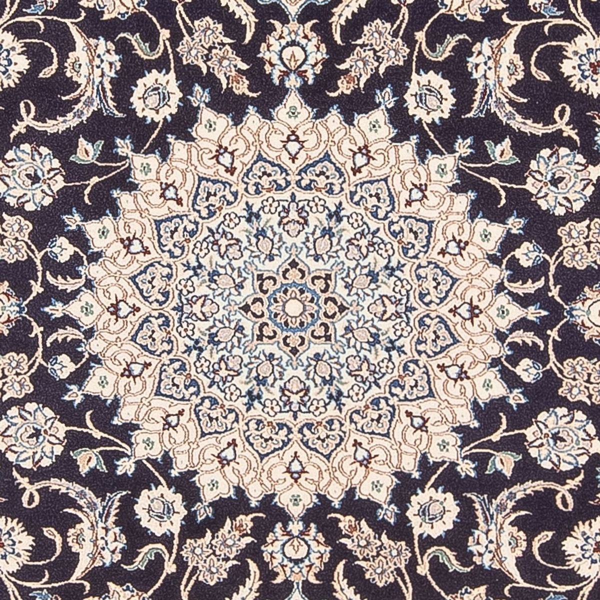 Alfombra Persa - Nain - Prima - 200 x 130 cm - azul oscuro