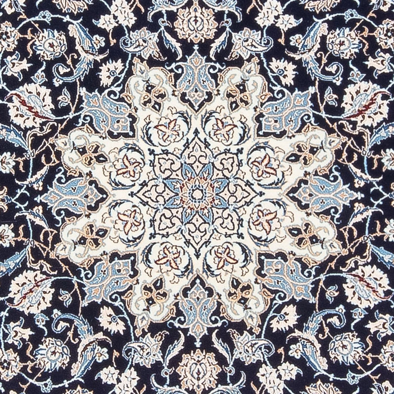 Alfombra Persa - Nain - Prima - 198 x 130 cm - azul oscuro