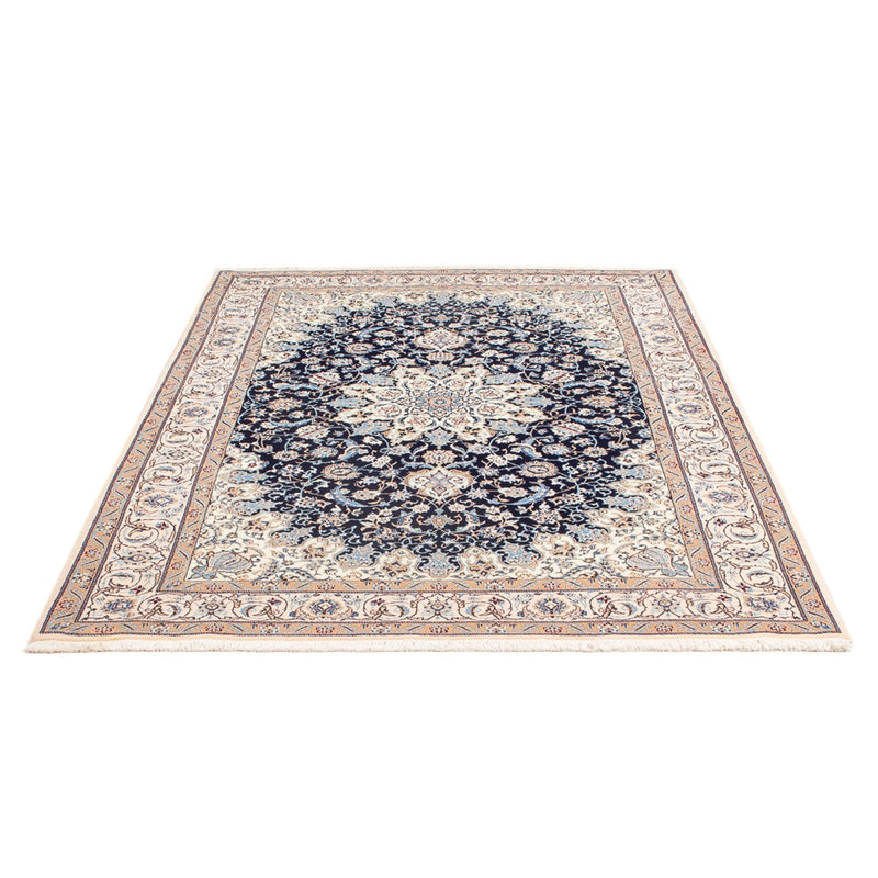 Alfombra Persa - Nain - Prima - 198 x 130 cm - azul oscuro