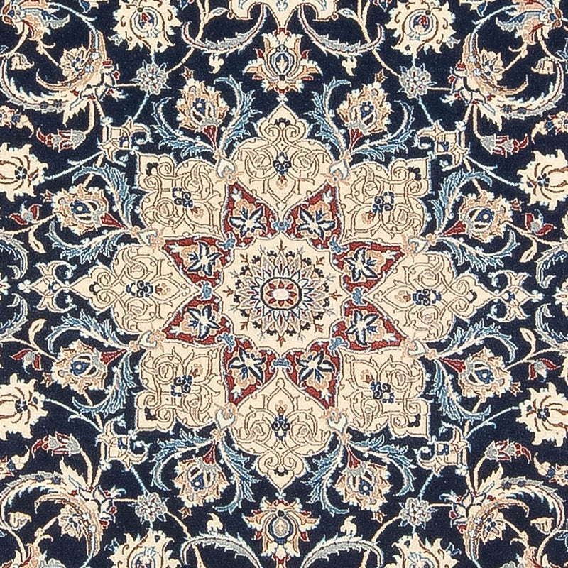 Alfombra Persa - Nain - Prima - 196 x 133 cm - azul oscuro