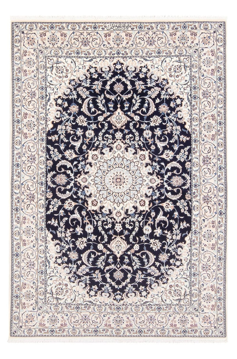 Alfombra Persa - Nain - Prima - 175 x 128 cm - azul oscuro