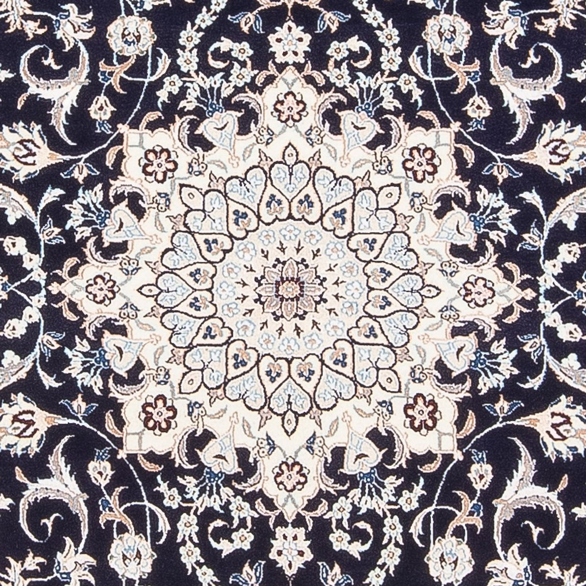 Alfombra Persa - Nain - Prima - 175 x 128 cm - azul oscuro