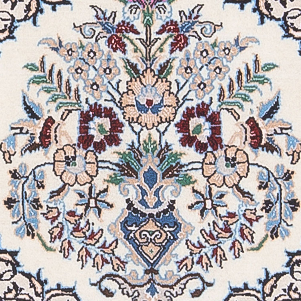 Alfombra de pasillo Alfombra Persa - Nain - Prima - 194 x 48 cm - crema