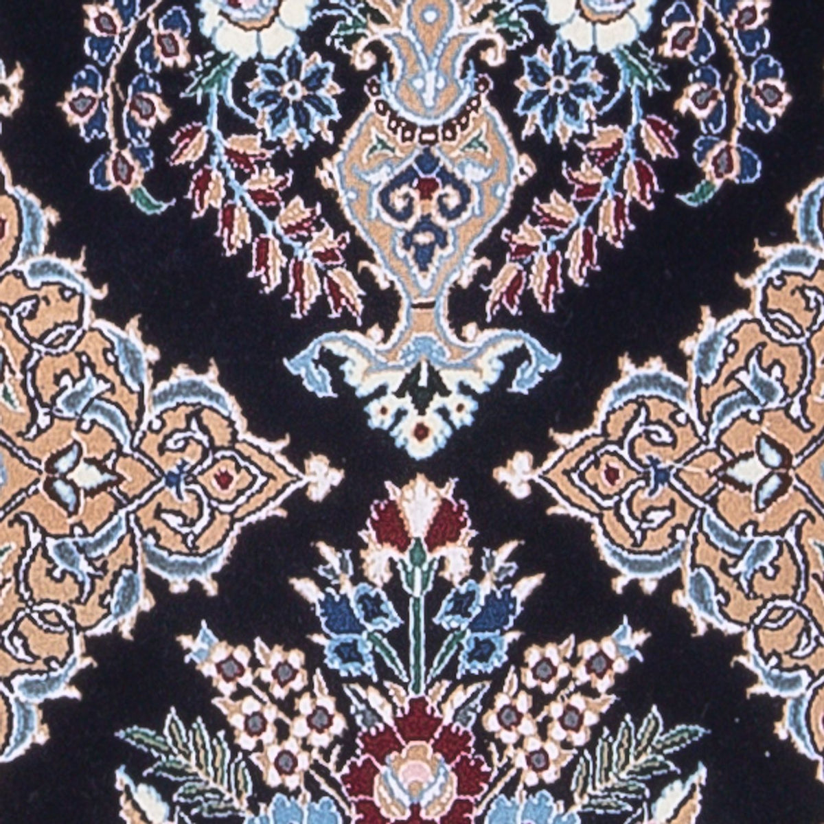 Alfombra de pasillo Alfombra Persa - Nain - Prima - 230 x 47 cm - azul oscuro