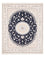 Alfombra Persa - Nain - Prima - 198 x 132 cm - azul oscuro