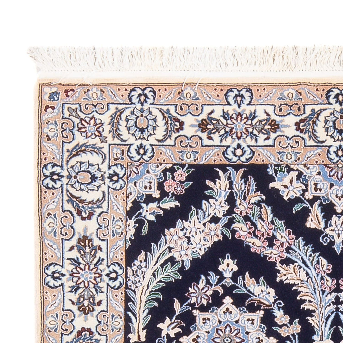 Alfombra Persa - Nain - Prima - 142 x 98 cm - azul oscuro