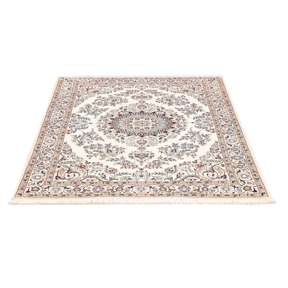 Alfombra Persa - Nain - Prima - 132 x 98 cm - crema